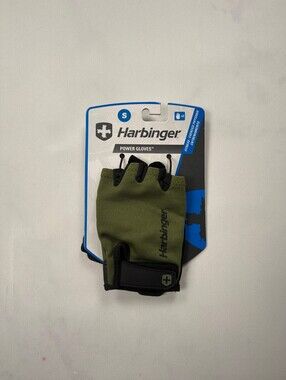 Harbinger Power Gloves Half Finger Gloves Green Modern Sporty - S